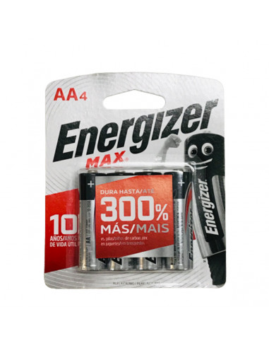 Energizer Max Alk AA x 4 Unidades