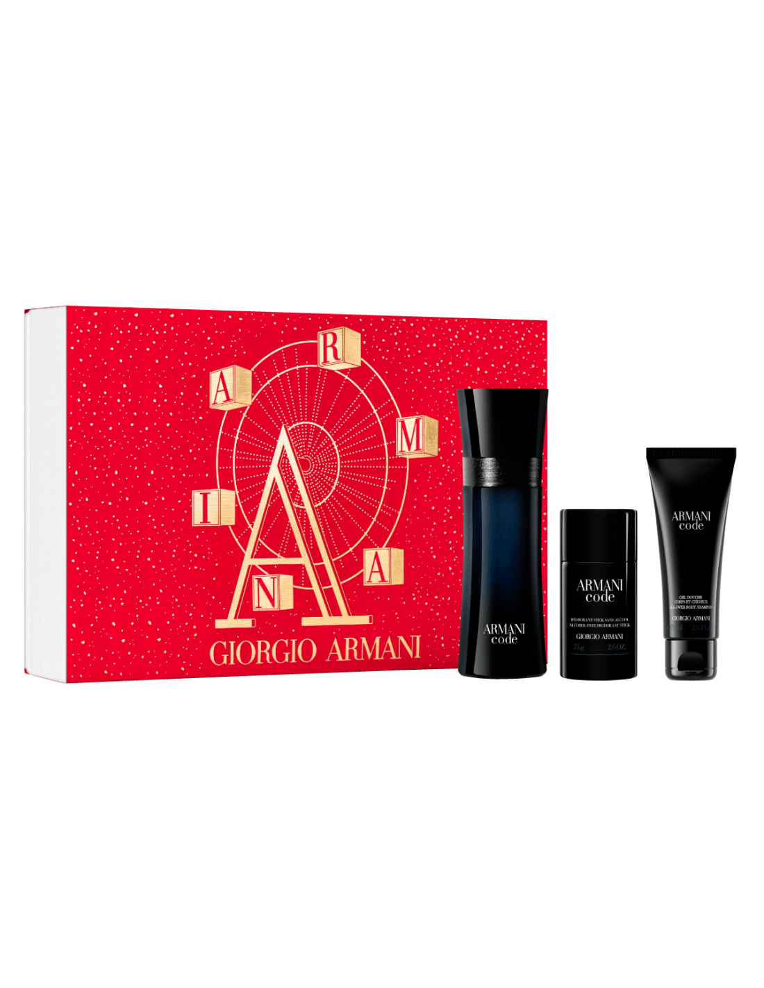 Armani Code Pour Homme Edt 125 Ml Deo Stick Body Shampoo en Farmacias y Perfumerias Rp
