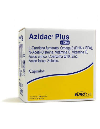 Azidac Plus + Dha 120 capsulas