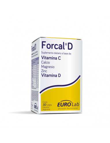 Forcal D suplemento dietario 30 capsulas