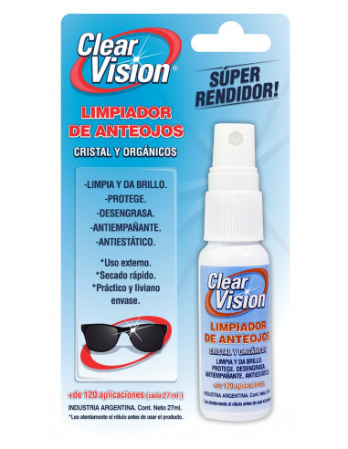 Clear Visión limpiador de anteojos 27 Ml